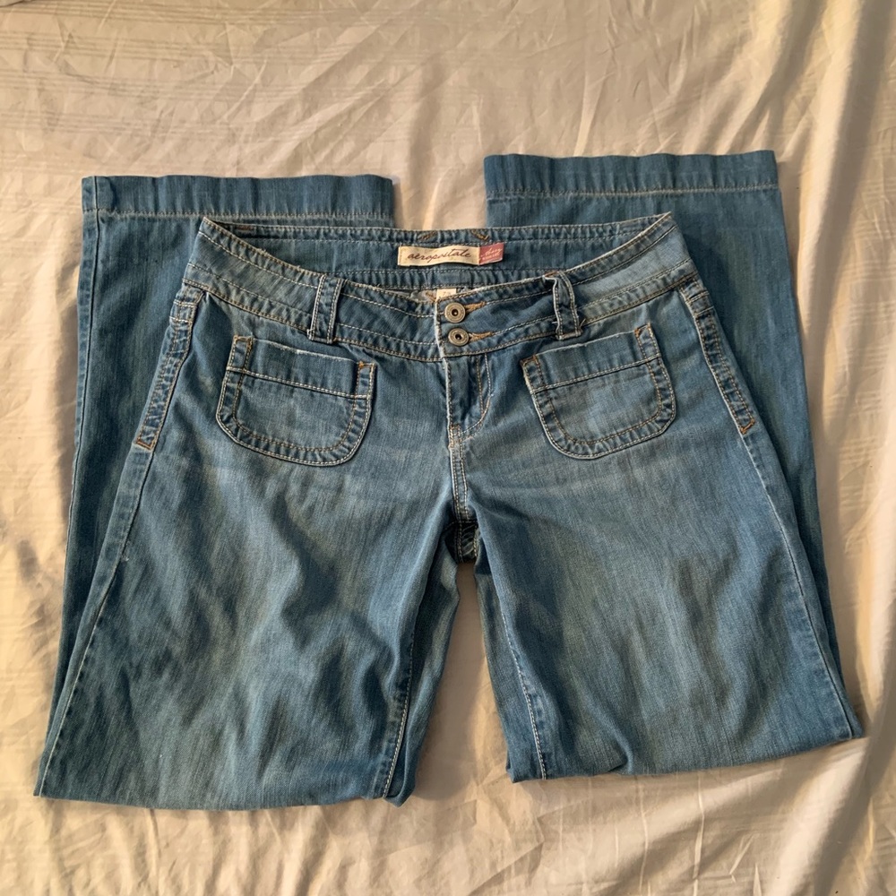 Aeropostale jeans-wide leg 7/8